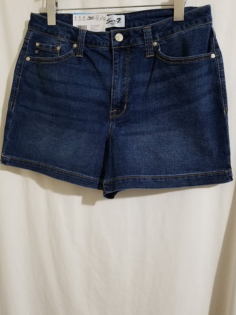 Seven7 High Rise Weekend Denim Shorts NWT Size 10 Canyon